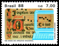 Brazil 1988 National Archives unmounted mint.