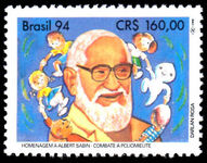 Brazil 1994 Albert Sabin Polio Vaccine unmounted mint.
