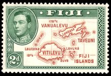 Fiji 1938-55 2d die I lightly mounted mint.