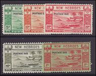 New Hebrides 1938 Postage Due set mint lightly hinged.