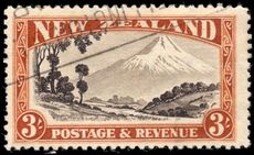 New Zealand 1936-42 3sh blitz perf 12½ fine used.