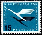 Germany 1955 Lufthansa 15pf unmounted mint.
