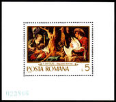Romania 1970 Paintings in Romanian Galleries souvenir sheet unmounted mint.