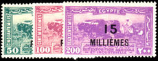 Egypt 1926 Provisionals mounted mint.