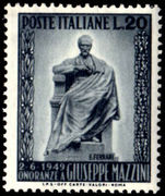 Italy 1949 Mazzini mint lightly hinged.