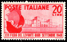 Italy 1949 Bari Fair mint lightly hinged.