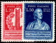 Italy 1949 Volta unmounted mint.