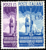 Italy 1950 Radio Conference unmounted mint.