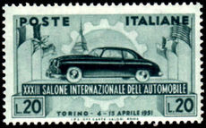 Italy 1951 Turin Motor Show unmounted mint.