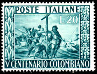 Italy 1951 Columbus unmounted mint.