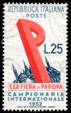 Italy 1952 30th Padua Fair unmounted mint.