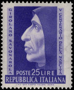 Italy 1952 Savonarola unmounted mint.