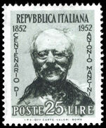 Italy 1952 Birth Centenary of Mancini lightly mounted mint.