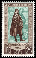Italy 1953 500th Birth Anniversary of Signorelli lightly mounted mint.
