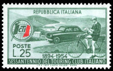 Italy 1954 60th Anniversary of Italian Touring Club lightly mounted mint.