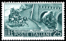 Italy 1956 50th Anniversary of Simplon Tunnel unmounted mint.