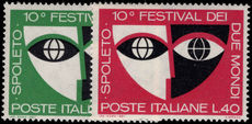 Italy 1967 Two Worlds Festival unmounted mint.