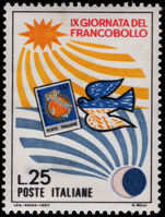Italy 1967 Stamp Day unmounted mint.