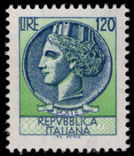 Italy 1968-77 120l Coin of Syracuse unmounted mint.