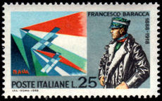 Italy 1968 Francesco Baracca Airman unmounted mint.