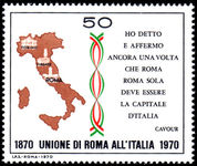 Italy 1970 Union with Papal States unmounted mint.