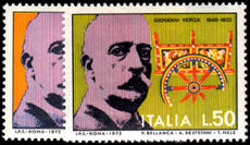 Italy 1972 Giovanni Verga unmounted mint.