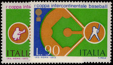 Italy 1973 Baseball unmounted mint.