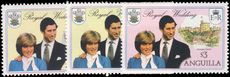 Anguilla 1981 Royal Wedding from sheetlets unmounted mint.