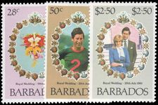 Barbados 1981 Royal Wedding unmounted mint.