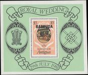 Barbuda 1981 Royal Wedding souvenir sheet unmounted mint.
