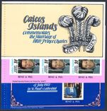 Caicos Island 1981 Royal Wedding exploded booklet unmounted mint.