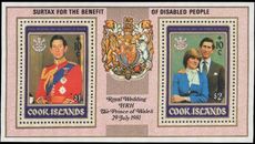 Cook Islands 1981 Year of the Disabled person souvenir sheet unmounted mint.