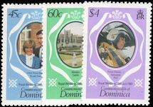 Dominica 1981 Royal Wedding perf 12 from sheetlets unmounted mint.