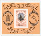 Ghana 1981 Royal Wedding imperf souvenir sheet unmounted mint.