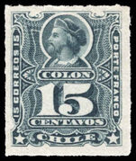 Chile 1878-99 15c greenish-slate lightly mounted mint.