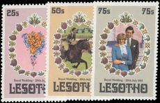 Lesotho 1981 Royal Wedding unmounted mint.