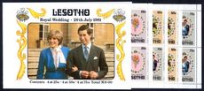 Lesotho 1981 Royal Wedding exploded booklet unmounted mint.