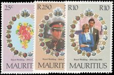 Mauritius 1981 Royal Wedding unmounted mint.