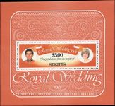 St Kitts 1981 Royal Wedding souvenir sheet unmounted mint.