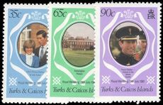 Turks & Caicos Islands 1981 Royal Wedding perf 12 unmounted mint.