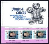 Turks & Caicos Islands 1981 Royal Wedding exploded booklet unmounted mint.