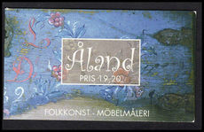 Aland 1999 Folk Art booklet unmounted mint.
