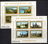 Romania 1982 Inter-Europe souvenir sheet unmounted mint.