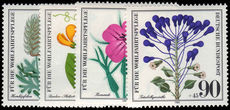 West Germany 1980 Endangered wild flowers unmounted mint.