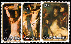 Cook Islands 1977 Easter and Rubens fine used.