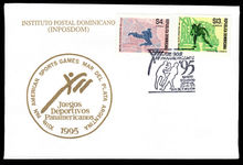 Dominican Republic 1995 Pan-American Games Mar del Plata Argentine Republic illustrated and unaddressed first day cover.