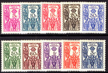 Cameroon 1939 Postage Due set lightly mounted mint.