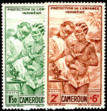 Cameroon 1944 Child Protection lightly mounted mint.