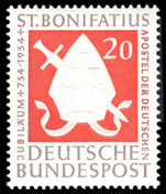 West Germany 1954 St Boniface unmounted mint.