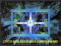 Cocos (Keeling) Islands 1985 Christmas souvenir sheet fine used.